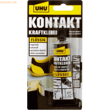 4026700476354 - 6 x Uhu Kontakt-Kraftkleber flüssig Tube 42g