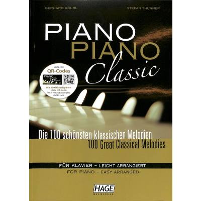 4026929915306 - Noten PIANO PIANO Classic 100 klassische Melodien Ed Hage 3777 Klassik Klavier