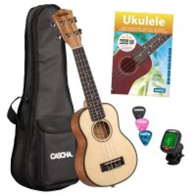 4026929923028 - Solid Top Sopran Ukulele Bundle