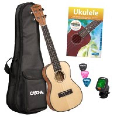 4026929923103 - Solid Top Konzert Ukulele Bundle