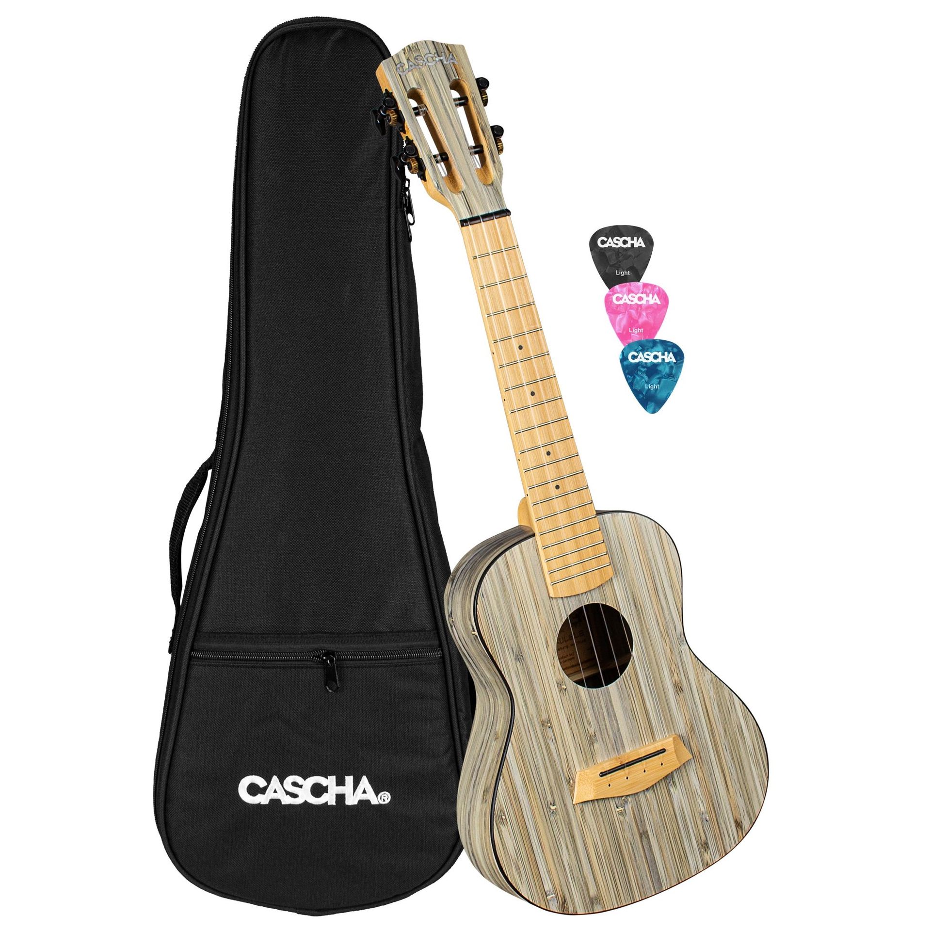 4026929926982 - Casha Konzert Ukulele Bamboo Graphit Set