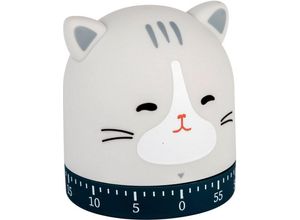 4026934232009 - Kurzzeitmesser ATLANTA Eieruhr 232 grau (grau weiß) Wecker Eieruhr Küchentimer Küchenaccessoire bis 59 Minuten einstellbar