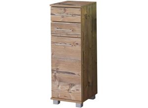 4027181068489 - Bäder - Badschrank Unterschrank Seitenschrank Beistellschrank Isola Silberfichte Nb 2 