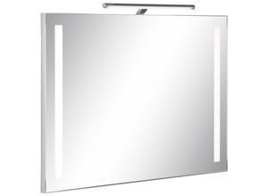 4027181092880 - Badspiegel SCHILDMEYER Spiegel Gr B H T 100 cm x 70 cm x 3 cm grau (aluminiumfarben) Badspiegel Breite 100 cm LED