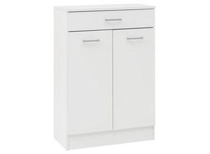 4027181107041 - Bäder - Doppel - Badschrank Wäscheschrank Badezimmer Stauraum Beistellkommode Weiß