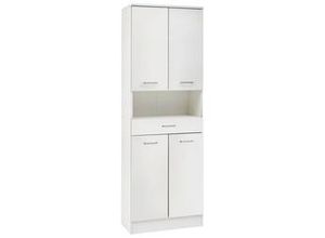 4027181107065 - Bäder - Doppel Hochschrank Wäscheschrank Badschrank Badezimmer Stauraum Seitenschrank 