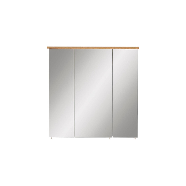 4027181107256 - Spiegelschrank Padua weiß glanz eiche landhaus 705 x 237 x 723 cm 4027181107256 MÖBELPARTNER