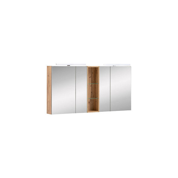 4027181110126 - Spiegelschrank Duo eiche landhaus 1400 x 160 x 750 cm 4027181110126 MÖBELPARTNER