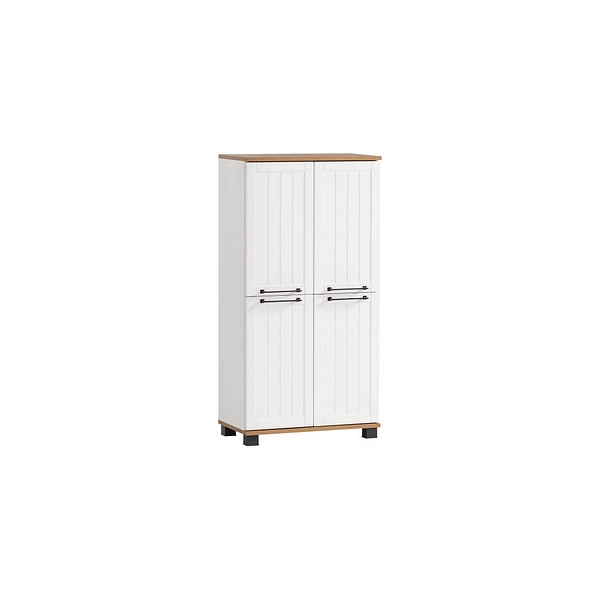 4027181118030 - Badschrank Jelda 154232 eiche landhaus weiß 598 x 326 x 1169 cm 4027181118030 MÖBELPARTNER