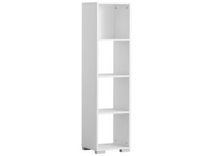 4027181120149 - Ablageregal SCHILDMEYER Baku weiß Regale B H T 363cm x 1427cm x 330cm 4 St offene Fächer FSC-zertifizierter Holzwerkstoff Bücherregal 36x142 cm praktische offene Fächer Made in Germany B363cm H1427cm T330cm