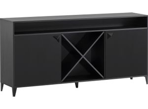 4027181120880 - Lowboard LOOKS BY WOLFGANG JOOP Looks Classic Sideboards Gr B H T 1792 cm x 858 cm x 390 cm schwarz (schwarzmatt) Lowboards Mit kreuzförmiger Facheinteilung