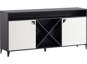 4027181120910 - Lowboard LOOKS BY WOLFGANG JOOP Looks Classic Sideboards Gr B H T 1792 cm x 858 cm x 390 cm schwarz (schwarzmatt cremebeige) Lowboards Mit kreuzförmiger Facheinteilung