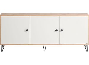 4027181120989 - Lowboard LOOKS BY WOLFGANG JOOP Looks Organic Sideboards Gr B H T 1792 cm x 762 cm x 390 cm beige (eiche landhausfarben cremebeige) Lowboards Mit hochwertigen Metallbeschlägen und Softclose-Scharnieren