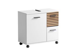 4027181122945 - - Waschbeckenunterschrank »Katta« - 65x32x60cm - schwarz - Holz   Metall   Kunststoff