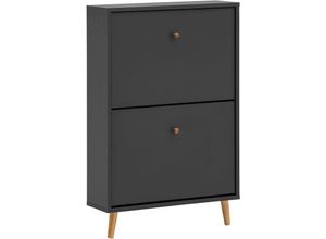 4027181125137 - Schuhschrank »Bjarne Breite 59 cm« Griffe und Möbelfüsse aus Massivholz Platz für bis zu 6 Paar Schuhe