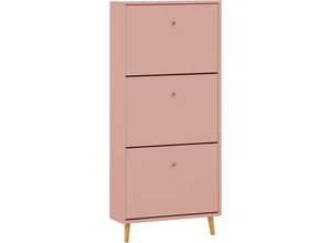 4027181125151 - Schuhschrank »Bjarne Breite 59 cm« Griffe und Möbelfüsse aus Massivholz Platz für bis zu 9 Paar Schuhe