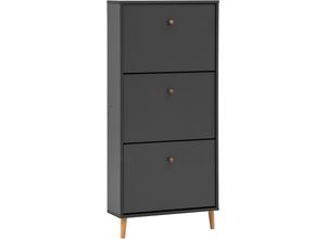 4027181125168 - Schuhschrank »Bjarne Breite 59 cm« Griffe und Möbelfüsse aus Massivholz Platz für bis zu 9 Paar Schuhe