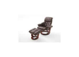 4027207038991 - iNNoSeat by MCA + CALGARY Relaxer mit Hocker - versch Farben - Braun Walnuss