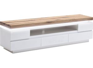 4027207072032 - Lowboard MCA FURNITURE Romina Sideboards Gr B H T 175 cm x 49 cm x 40 cm 5 weiß (weiß matt) Lowboards mit LED Beleuchtung dimmbar inkl Fernbedienung