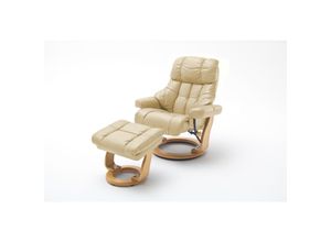 4027207116903 - iNNoSeat by MCA + CALGARY XXL Relaxer 180 mit Hocker - versch Ausführungen - creme natur