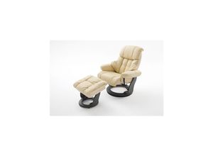 4027207117023 - iNNoSeat by MCA + CALGARY Relaxer mit Hocker - versch Farben - Creme Schwarz