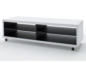 4027207160692 - Lowboard MCA FURNITURE Jeff 7 XL TOPSELLER Sideboards Gr B H T 120 cm x 35 cm x 39 cm weiß Für TV bis 77 Zoll max 30 Kg schlichte Gestaltung rollbar