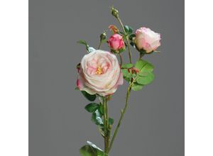 4027234351872 - Kunstblume Rose (H 60 cm) H 60 cm pink Pflanze Kunstpflanze Zimmerpflanze