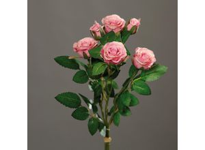 4027234881225 - Kunstblume Rose (H 33 cm) H 33 cm pink Pflanze Kunstpflanze Zimmerpflanze