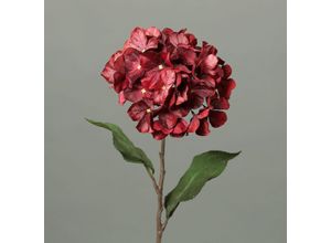 4027234892399 - Kunstblume Hortensie (H 74 cm) H 74 cm rot Pflanze Kunstpflanze Zimmerpflanze