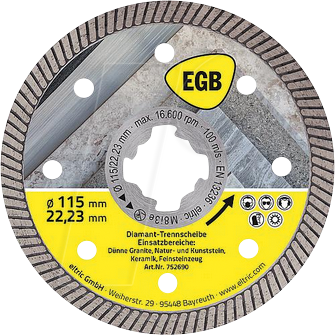 4027236049951 - 752690 - Diamant-Trennscheibe 115 mm Beton Fine Cut X-Lock