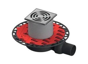 4027255043138 - Tece drainpoint S 112 Ablaufset superflach mit Seal System Universalflansch Edestahl Rostrahmen 3601102