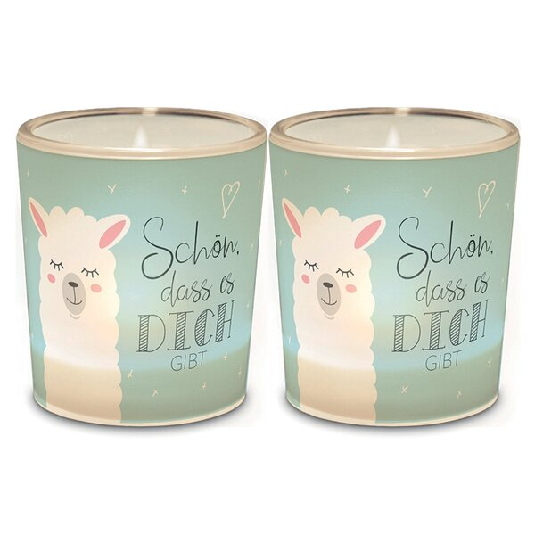 4027268257355 - Teelicht mit Grußfeld für persönliche Nachricht Motiv Lama 4027268257355 LA VIDA 4027268257355 - Teelicht mit Grußfeld für persönliche Nachricht Motiv Lama 4027268257355 LA VIDA
