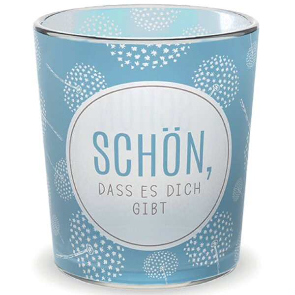 4027268314744 - Teelicht mit Grußfeld für persönliche Nachricht Motiv Pusteblume 4027268314744 LA VIDA