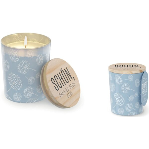 4027268334063 - Kerzen 6513921 blau weiß ( BxLxH ) 70x70x85mm  4027268334063 LA VIDA