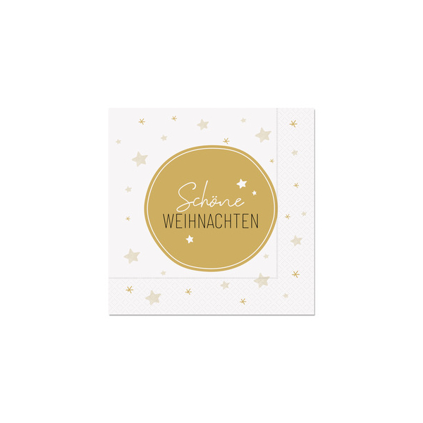 4027268352814 - Weihnachtlicher Zelltuchserviette Sterne 4027268352814 FÜR DICH 20 Stück