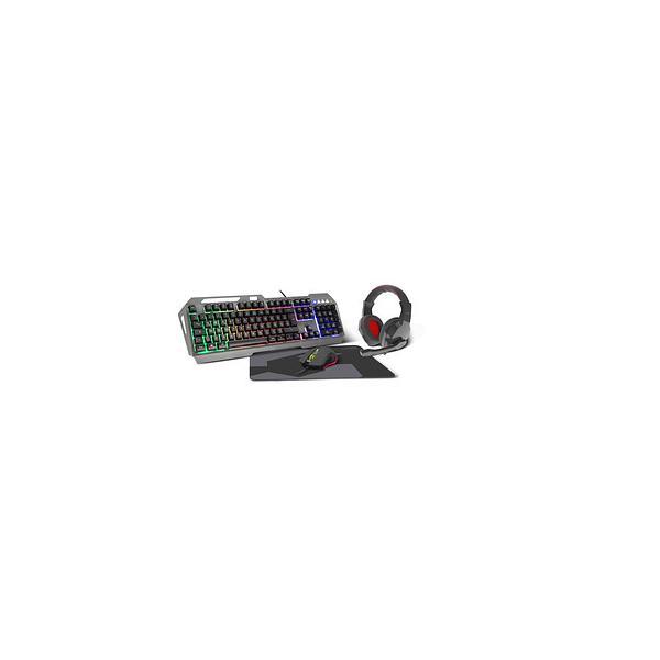 4027301505702 - SpeedLink LUNERA Kabelgebunden USB Gaming-Tastatur Maus-Set Beleuchtet Multimediatasten Deutsch QWERTZ Windows® Schwarz