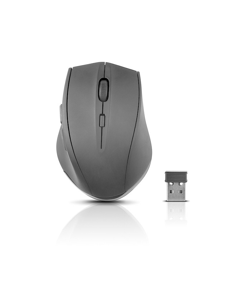 4027301523201 - SpeedLink CALADO Silent Mouse Kabellose ergonomische Maus Funk Optisch Schwarz 5 Tasten 1600 dpi Ergonomisch Integriertes Scrollrad