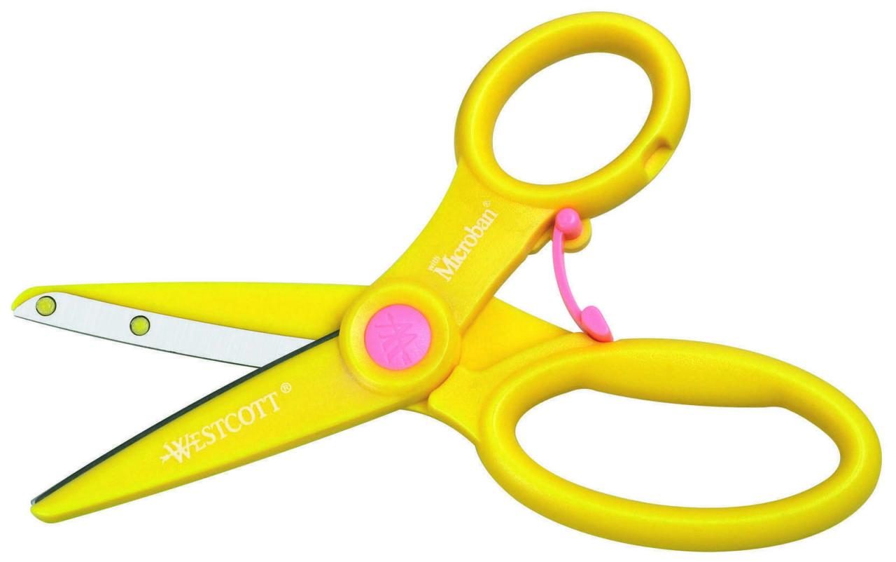 4027521511200 - 0 Scheren Westcott Microban Kinderschere 14 cm gelb-rosa