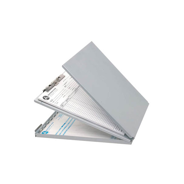 4027521512603 - Klemmbrettmappe E-17002-00 A4 silber Aluminium mit Aufbewahrungsfach 4027521512603 Westcott