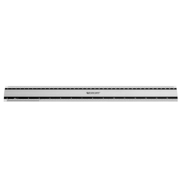 4027521513624 - Lineale Westcott Alu-Lineal 40 cm 40 cm silber