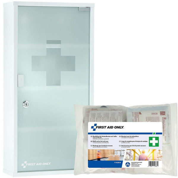 4027521523739 - Medizinschrank DIN 13169 weiß 4027521523739 FIRST AID ONLY