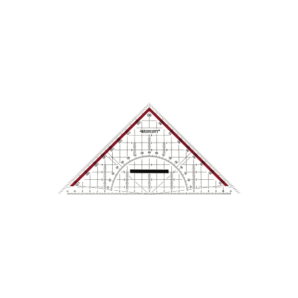 4027521526044 - Westcott Geometriedreieck E-10142 00 Griff Skalierung 20cm 4027521526044 Acme