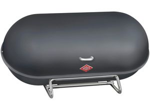 4027801206857 - Brotkasten WESCO Breadboy grau (graphit matt) B4430cm H2100cm L2300cm Stahlblech Lebensmittelaufbewahrungsbehälter pulverbeschichtet klapperfreier Schwenkdeckel mit Lüftungslöcher 4027801206857 - Brotkasten WESCO Breadboy grau (graphit matt) B4430cm H2100cm L2300cm Stahlblech Lebensmittelaufbewahrungsbehälter pulverbeschichtet klapperfreier Schwenkdeckel mit Lüftungslöcher