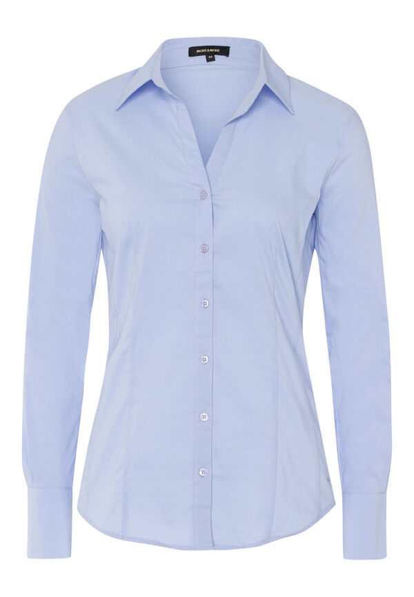 4027819681677 - More & More Bluse Damen Baumwolle hellblau