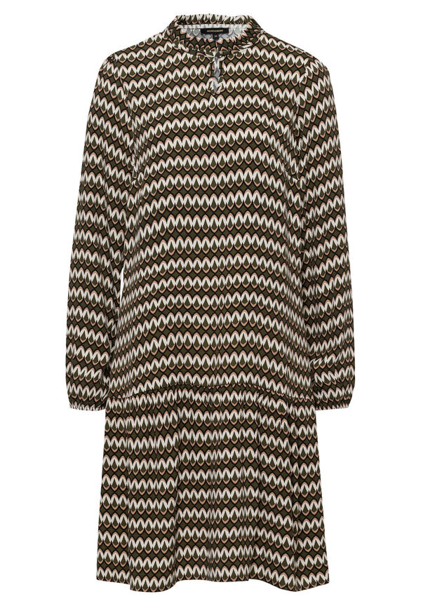 4027819690693 - Knielanges Kleid mit Allover-Muster 4027819690693 - Knielanges Kleid mit Allover-Muster