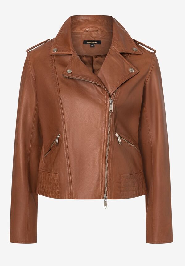 4027819814983 - Biker-Lederjacke hazel brown Herbst-Kollektion