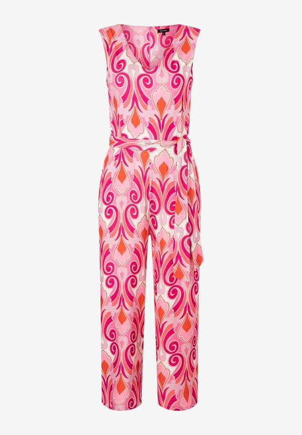 4027819856686 - Jersey Jumpsuit Ornament-Print rosa rot pink