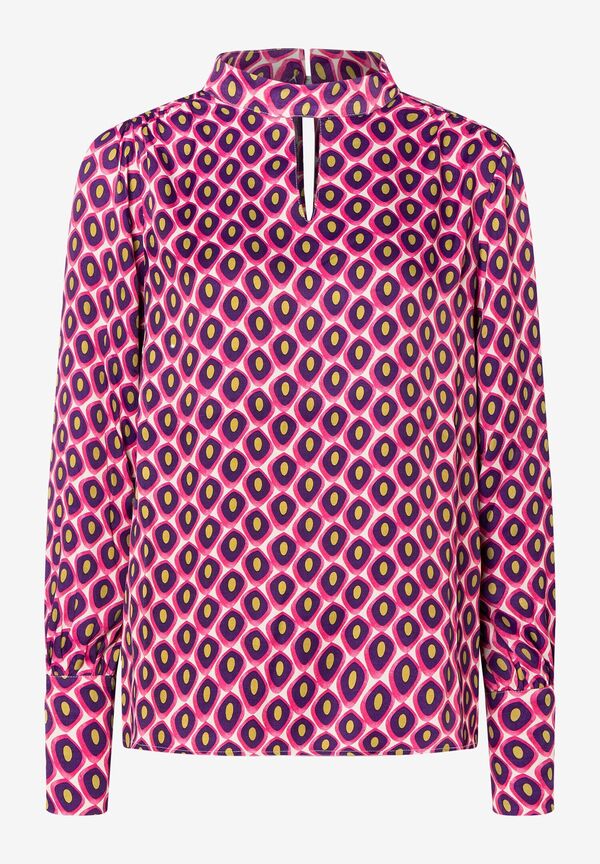 4027819867385 - Printbluse ecru pink lila gelb Winter-Kollektion