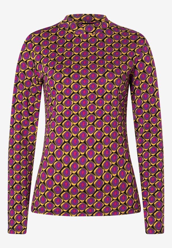 4027819868603 - Turtleneck-Shirt schwarz gelb lila pink Winter-Kollektion