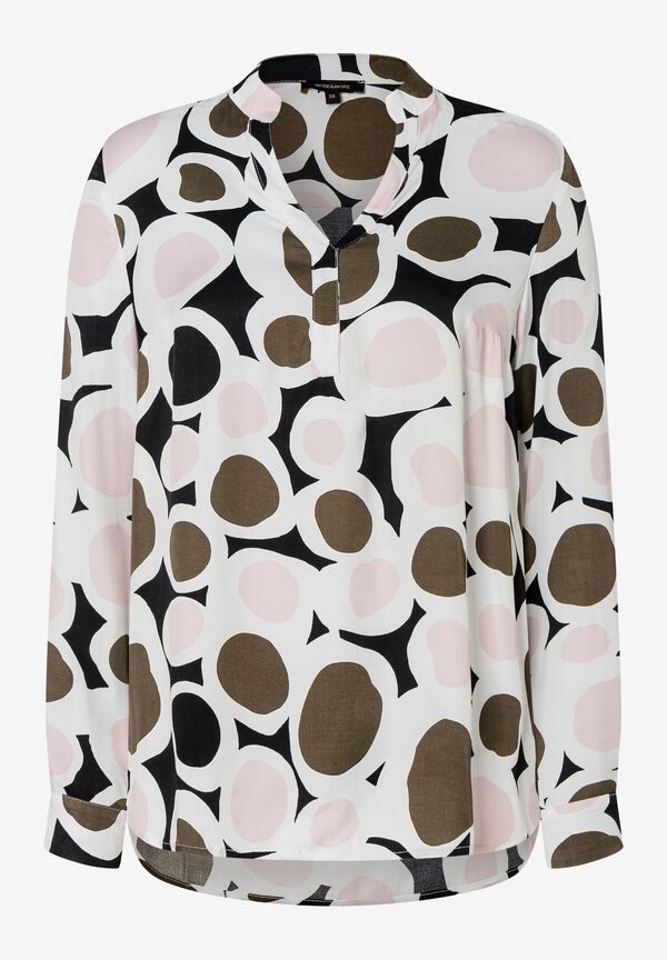 4027819878046 - Printbluse rosé olive schwarz Herbst-Kollektion